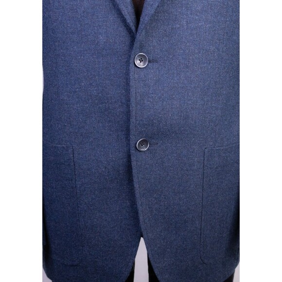 Jack Victor Sport Coat Men's 41R/42R Patch Pockets Wool Casual Jacket Blue EUC - Picture 3 of 15